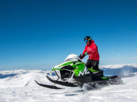 Snowmobile trails you can access directly from Charley's RV Resort
