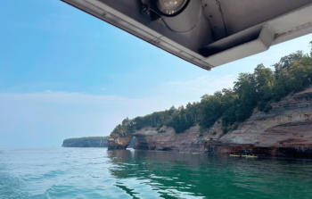 This is a pictured rocks in the U.P.