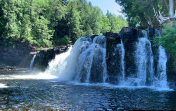 This is a photo of beautiful Porcupine Mountains.