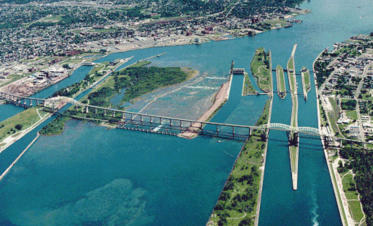 Soo Locks a short drive from Charley’s RV Resort Campground